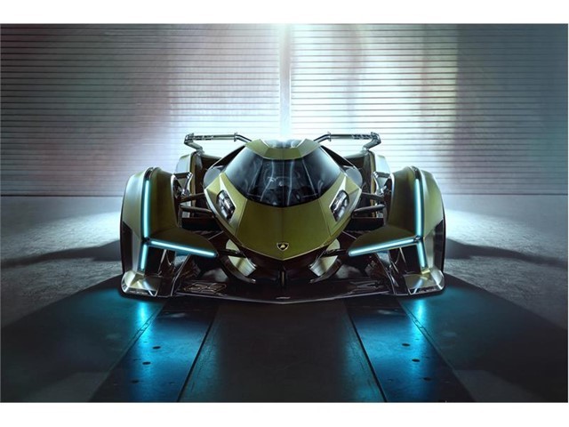 LuciBrinkmeyer's tweet photo. Lamborghini unveiled the Lambo V12 Vision GT, available digitally from 2020 in the PS4 game Gran Turismo. https://t.co/Wj3USShUuS