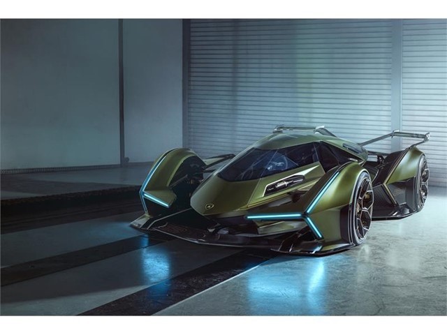LuciBrinkmeyer's tweet photo. Lamborghini unveiled the Lambo V12 Vision GT, available digitally from 2020 in the PS4 game Gran Turismo. https://t.co/Wj3USShUuS