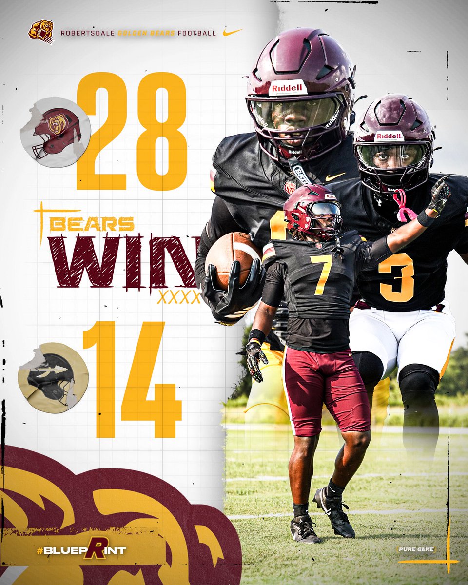 RdaleGBFootball's tweet photo. Bear Nation, we invite you to celebrate our football team’s impressive victory in the 6A Region 1 road game. We look forward to seeing you at our home game against Fairhope next Friday night. With this win, the Bears now stand at 2-0 in region play and 2-3 overall. @CoachJusJones https://t.co/aLMRpmHe7f