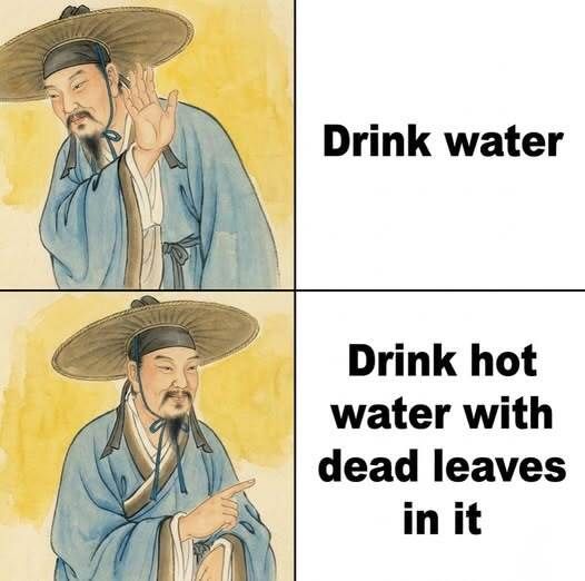 interintellect_'s tweet photo. Hot water with dead leaves season is officially back and we will not be taking further questions. 🫖🍂 https://t.co/x5kqZLnlXP