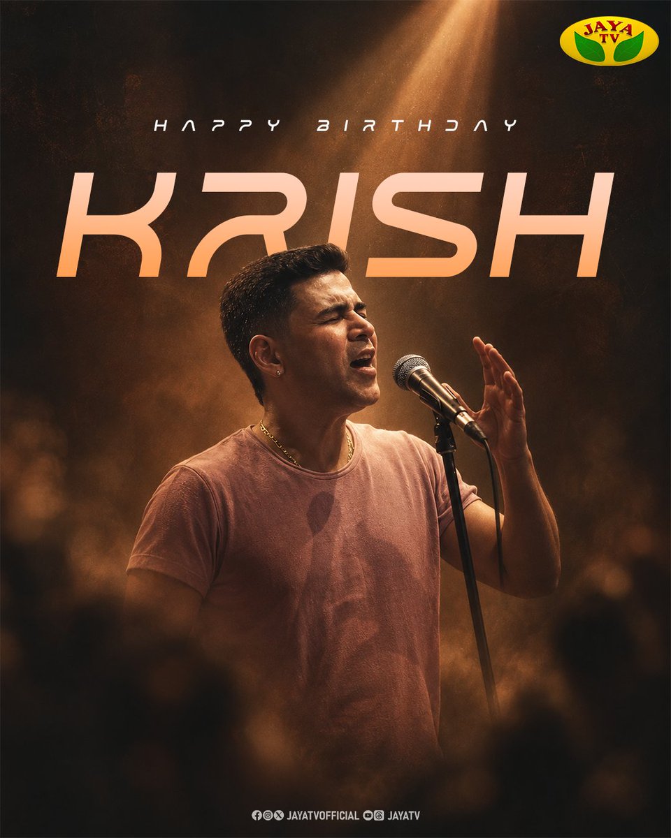 JayaTvOfficial's tweet photo. Wishing the Melody King, the energetic and incredibly talented Singer " Krish " A Very Happy Birthday ❤🔥
#krish #singerkrish #jayatv #melodysongs #birthdaywishes #celebirtiesbirthday #happybirthday https://t.co/GWtoQF23px