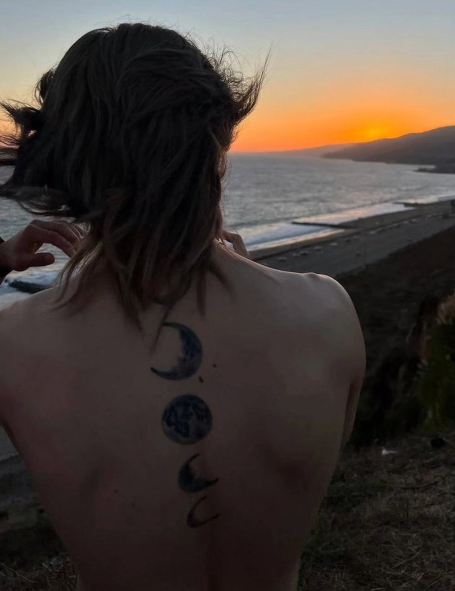naraaism's tweet photo. this on jimin with his nevermind and moon tattooes on display😭 https://t.co/fI2IbMjAYY