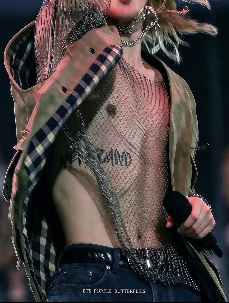 naraaism's tweet photo. this on jimin with his nevermind and moon tattooes on display😭 https://t.co/fI2IbMjAYY