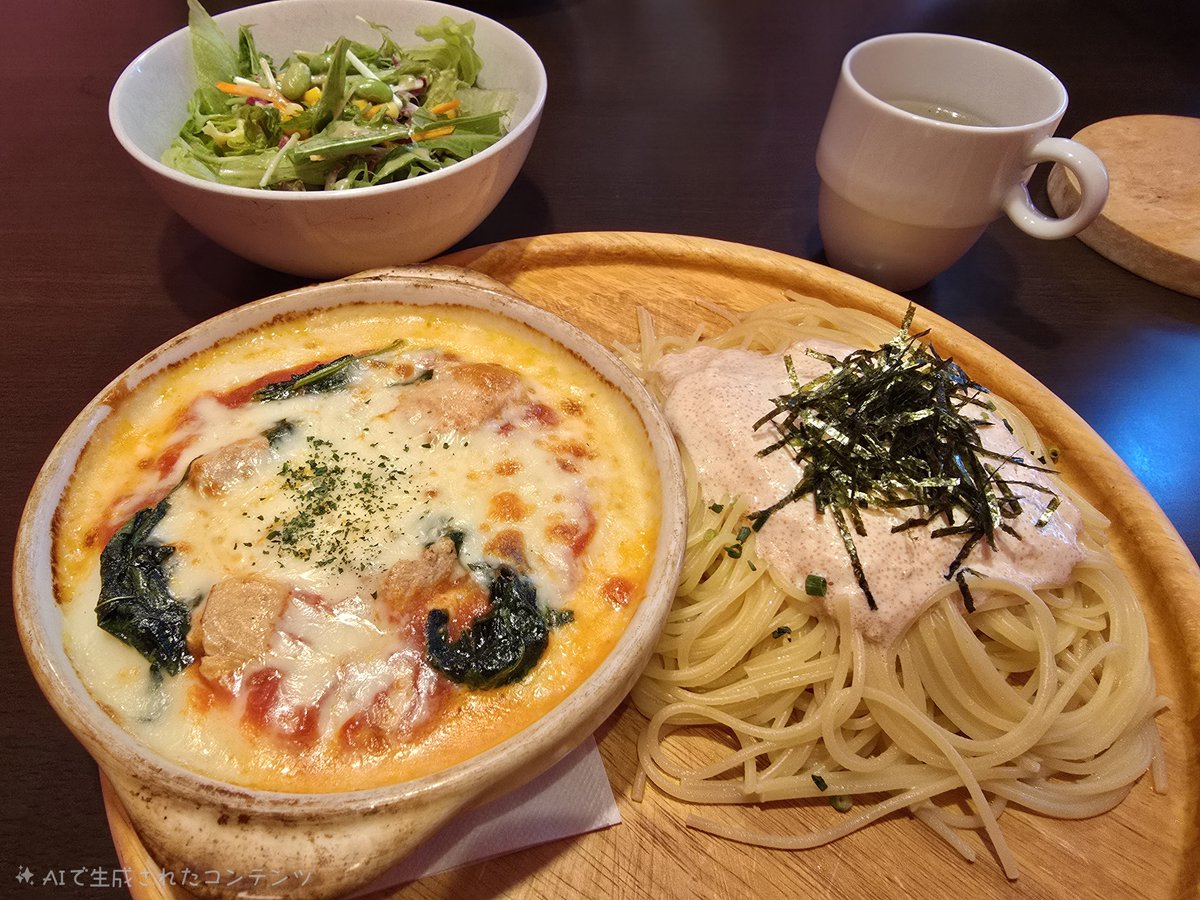 ChickLv4's tweet photo. お昼はおしゃれパスタ🍝🐥 https://t.co/pbBd643v87