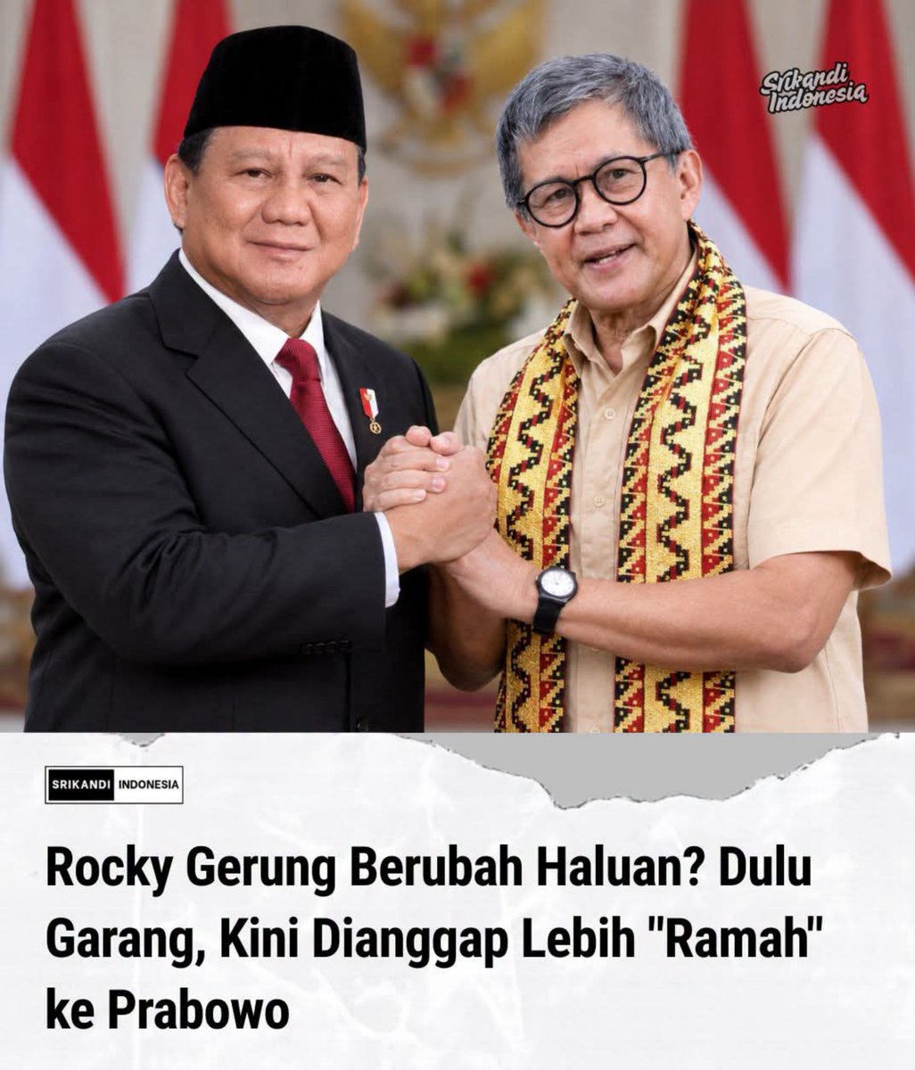KangManto123's tweet photo. Dulu kritikus sekarang pemain sirkus..

@rockygerung https://t.co/QXfEMXR7yJ