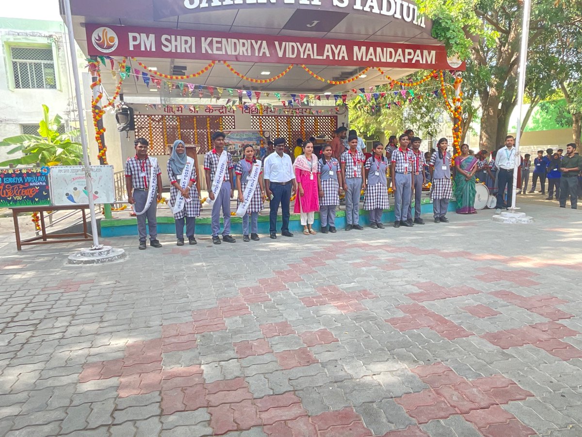KMandapam's tweet photo. INVESTITURE CEREMONY-11.09.2026-PRINCIPAL,STAFF &STUDENTS PARTICIPATED #kvs_hq #eduminofindia https://t.co/nDIJB6yyDx