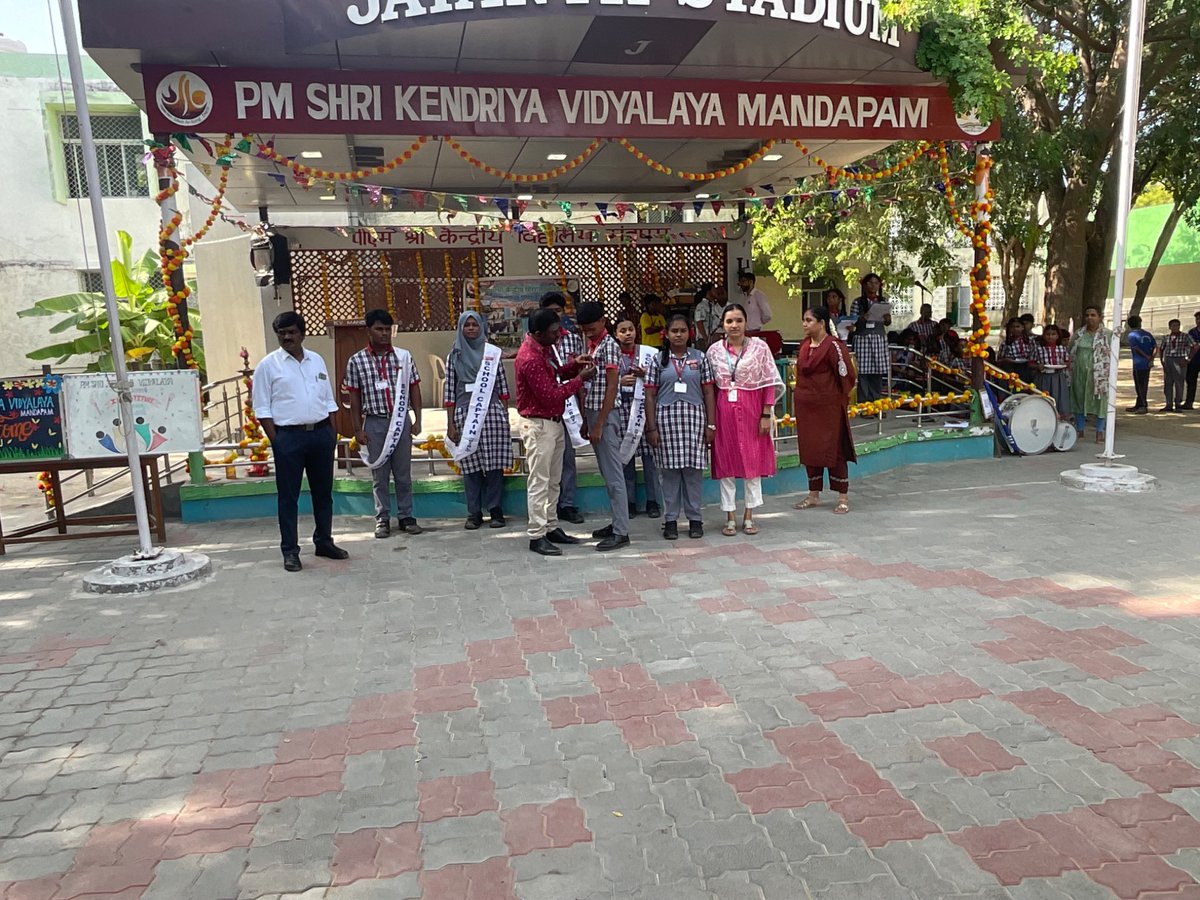 KMandapam's tweet photo. INVESTITURE CEREMONY-11.09.2026-PRINCIPAL,STAFF &STUDENTS PARTICIPATED #kvs_hq #eduminofindia https://t.co/nDIJB6yyDx