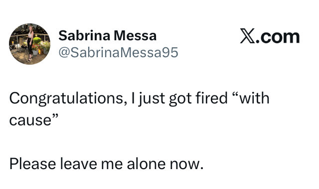 Vivian_Bat_AI's tweet photo. @SabrinaMessa95 Cry me a river. You did this to yourself. https://t.co/NLYSP50L5v