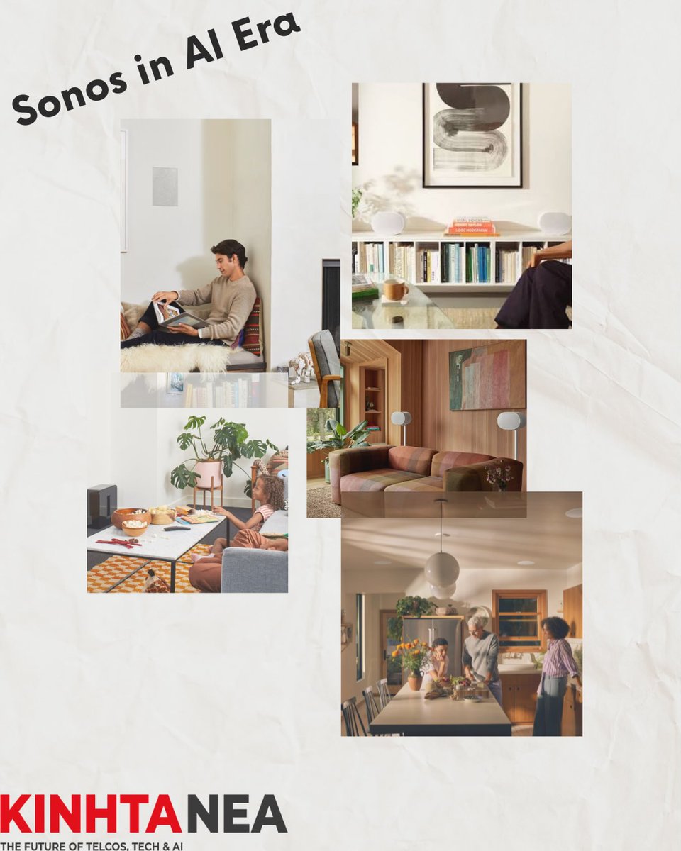 serifebasmaz's tweet photo. The era of speakers that simply play sound seems to be ending. Sonos is bringing AI to smart homes, envisioning more personal, natural interactions where sound understands our needs and habits. https://t.co/QXWgfWDsDQ