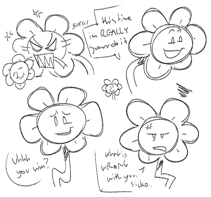 sukifoof's tweet photo. some #flowey / #asriel doodles ignore the flowery hes fine #undertale https://t.co/Y68e31cJgA
