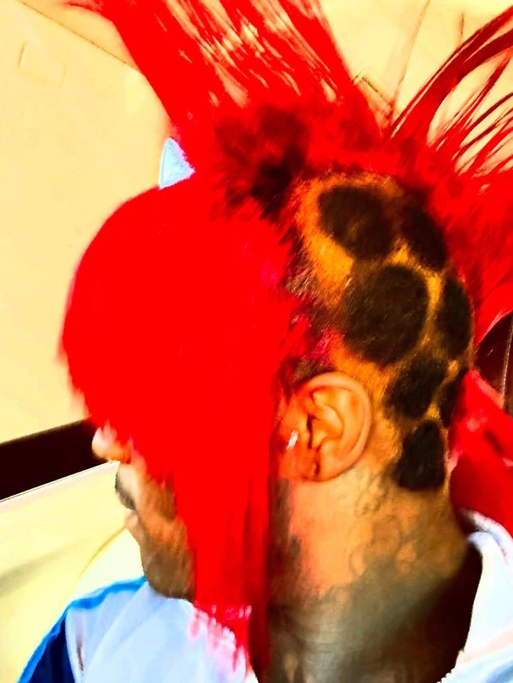 Sound_Scrape's tweet photo. Lil Uzi Vert with a Red Mohawk (2025) https://t.co/VKIBaE7I7m