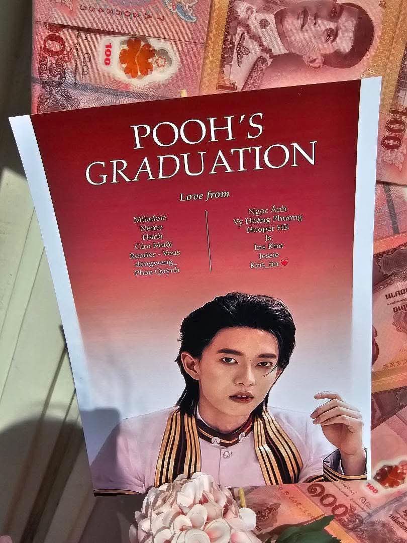 BNNCT_'s tweet photo. Congratulations on your graduation, Pooh! ⚙️🎓 @ppoohkt 
May your next chapter be brighter, happier, and filled with everything your heart wishes for.

With love from Hoopers Vietnam🇻🇳 🫶
Project by @biofactgen @HooperJeng @YQPJsY @Hanh234967 @bmypooh @Tieu9Muoi @kimngan442001 @KrisTinLuvPuPu @Liavnoir @nemomaunau 

#ppoohkt
#PoohGraduation2026