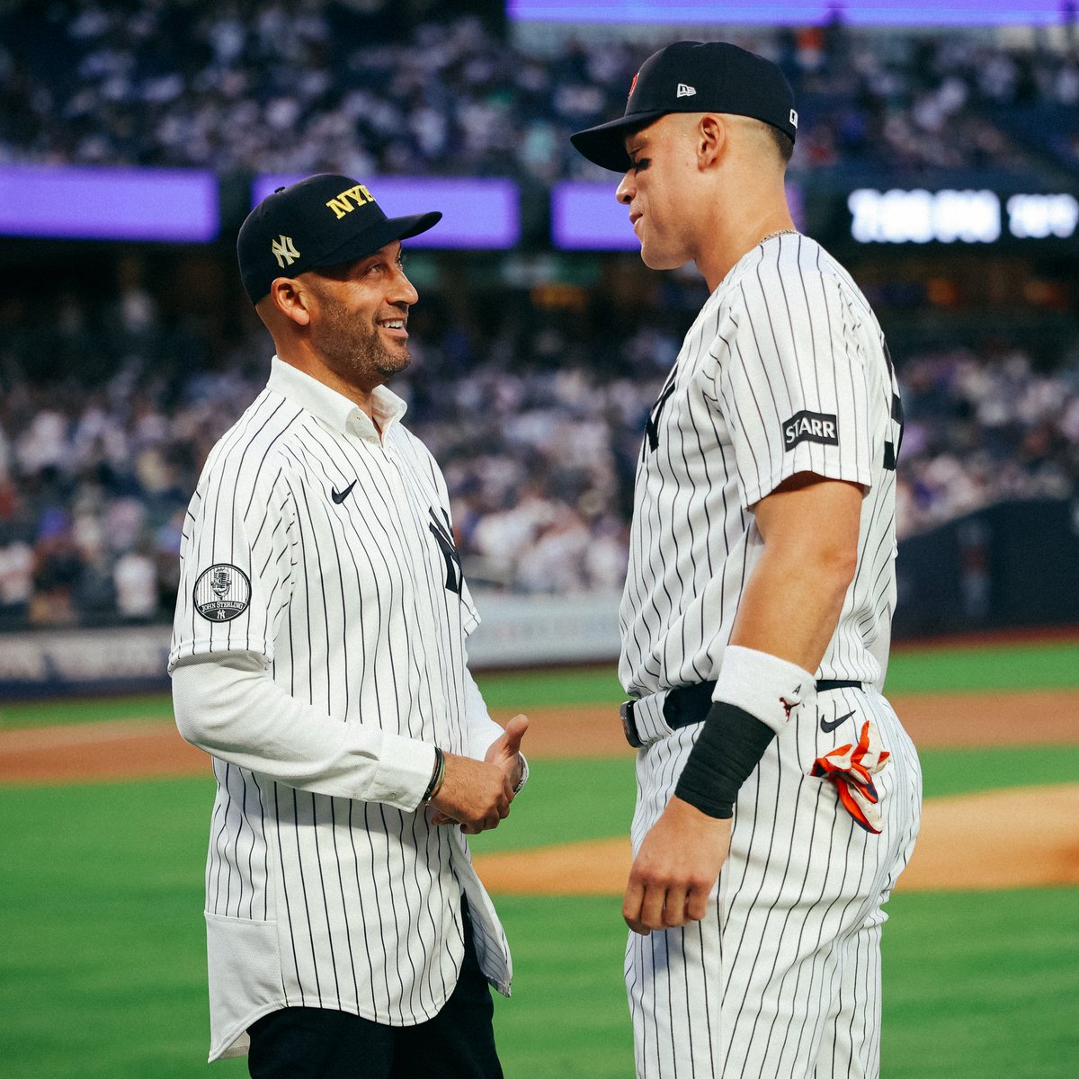 Yankees's tweet photo. The Bronx Brotherhood. 

#RepBX https://t.co/9ZGi24n6Om