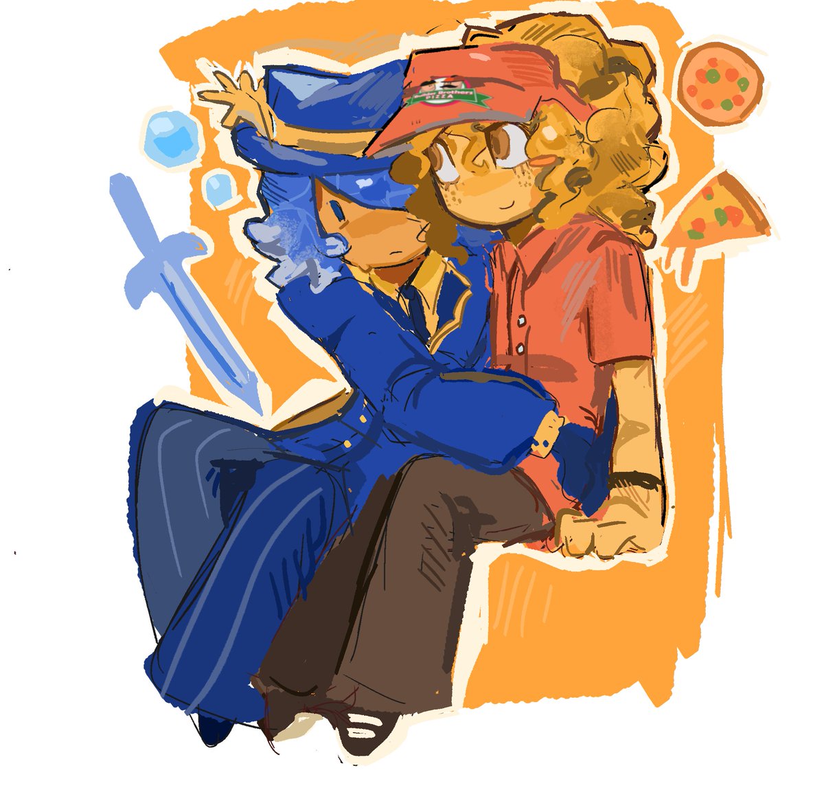 vyanzier's tweet photo. soggypizza 4 bum oomf #fe2 #fe2fanart #workatapizzaplace https://t.co/8R4h7arYWH