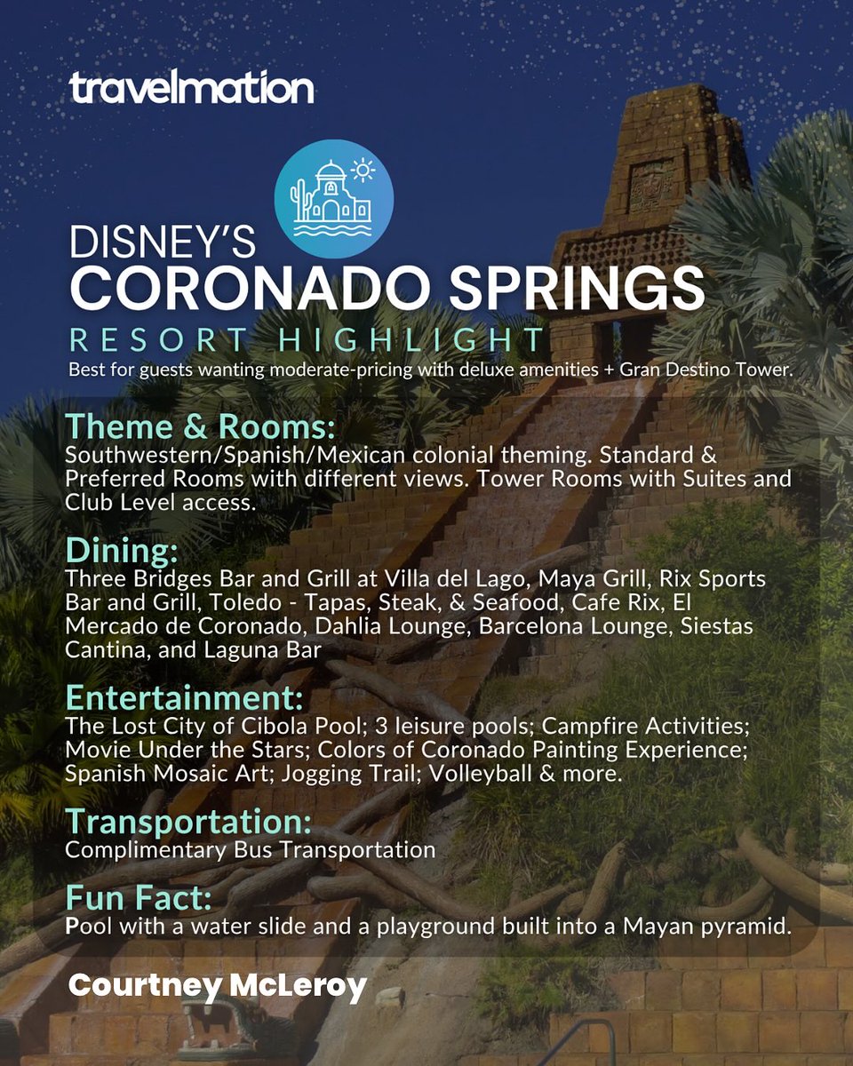 HannaGetchiq's tweet photo. When it comes to Disney resorts, moderate options are the sweet spot: spacious rooms, unique theming, dining, fun extras, and easy transportation. Perfect for families seeking extra comfort and Disney magic. https://t.co/m3mzdKv3ol