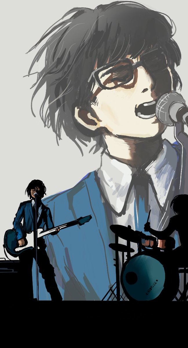 Uuumbrella_'s tweet photo. 画了るらるら的mv
这个发型的wowaka桑很可爱呀☺️
#hitorie #ヒトリエ #fanart 
 这张画刚画完的时候还是暑假
现在已经开学了呢T^T https://t.co/EQGdkQzKtb