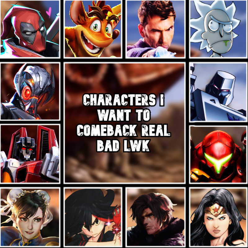 FGSoundwave's tweet photo. Characters I would want back onto Death Battle and who I would want them to fight https://t.co/XfM6FaHtmU