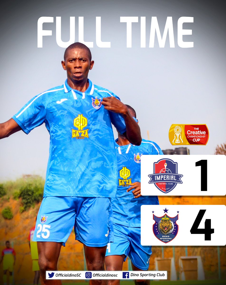 OfficialDinoSC's tweet photo. The Boys loves it at Imperial Stadium
All results at Imperial stadium last season
Frame 1: @TCC_League 2nd leg ( IMP 2-4 DINO SC)
Frame 2: @TCC_League cup Semi-final (IMP 1-2 DINO SC)
Frame 3: @TCC_League cup Group stage (IMP 1-4 DINO SC)
#dareformore #IMPDSC #TCCLeague27 https://t.co/lOYKaIofUQ