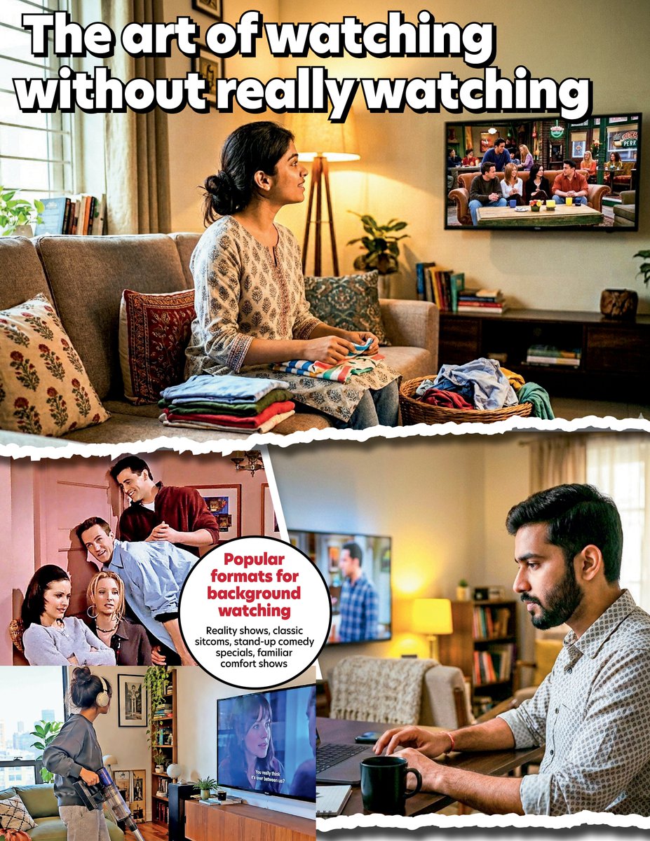 BangaloreTimes1's tweet photo. Once upon a time, watching a show meant giving it your undivided attention. Today, it could mean keeping something on while replying to emails, folding laundry or eating.
Read here
https://t.co/xQGYs8mO8t
#bingewatching #realityshows #latest #movies #trending https://t.co/Bncl2li02k