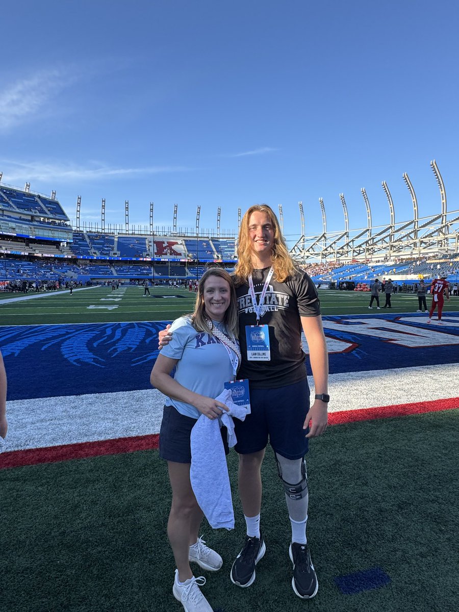 LiamJaCollins's tweet photo. Had a great time at KU! Thanks @KU_Football for a great visit https://t.co/xu8P5ihn2c