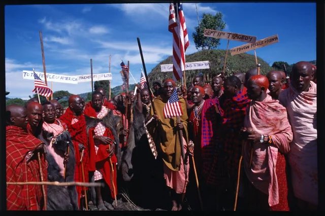 FurdTergusonIII's tweet photo. @9mmsmg let’s not forget the maasai tribe who gifted America 14 cows on 9/11 https://t.co/2sCYupy1L4