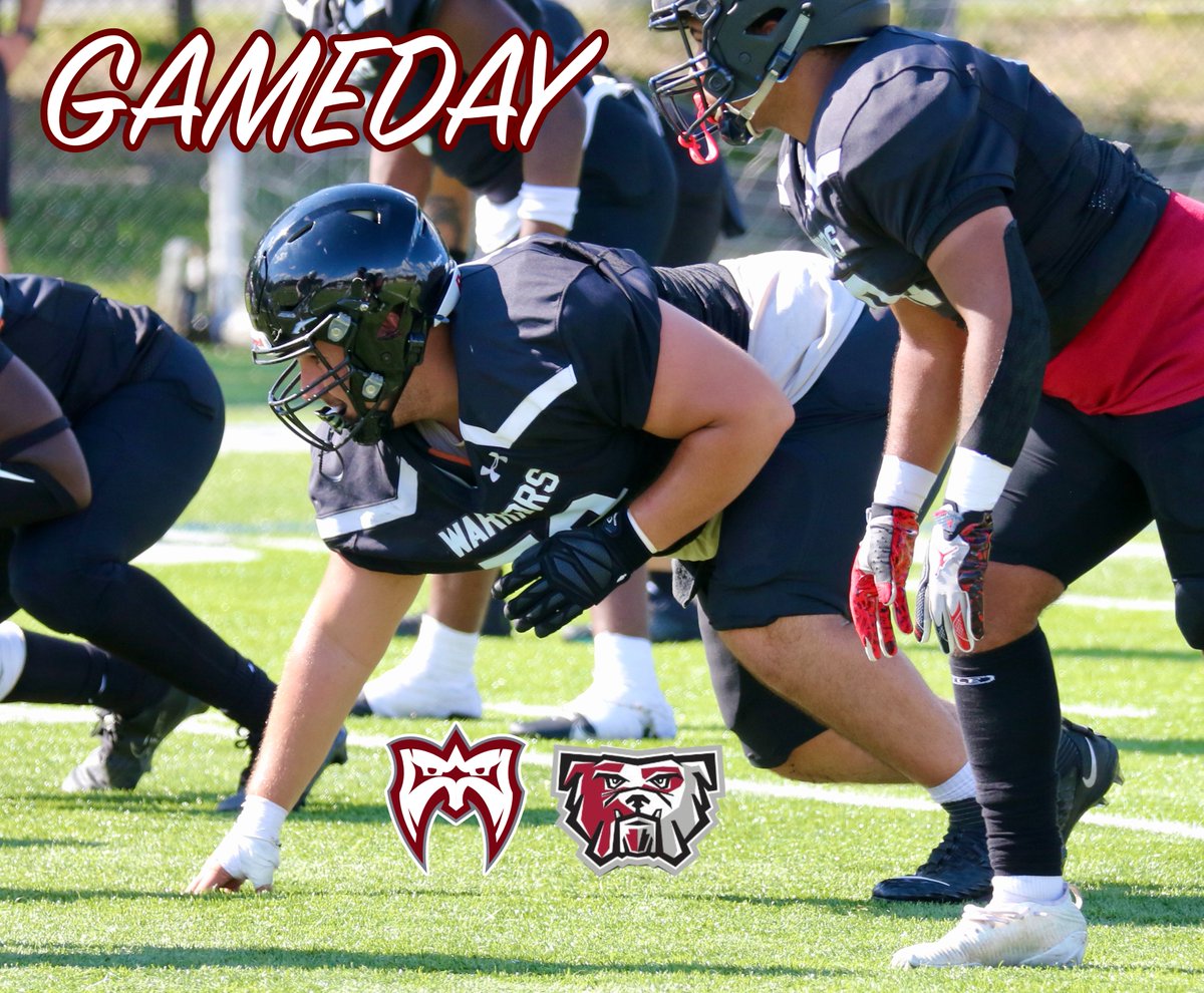 NJWarriorsFB's tweet photo. 🏈 @NJWarriorsFB
🆚 Thaddeus Stevens College  
🚌 Lancaster, PA   
⏳ 2:00 PM Kickoff      
💪 Go Warriors! 
➡️ @CoachC_NJW https://t.co/S4PH4M6ugZ