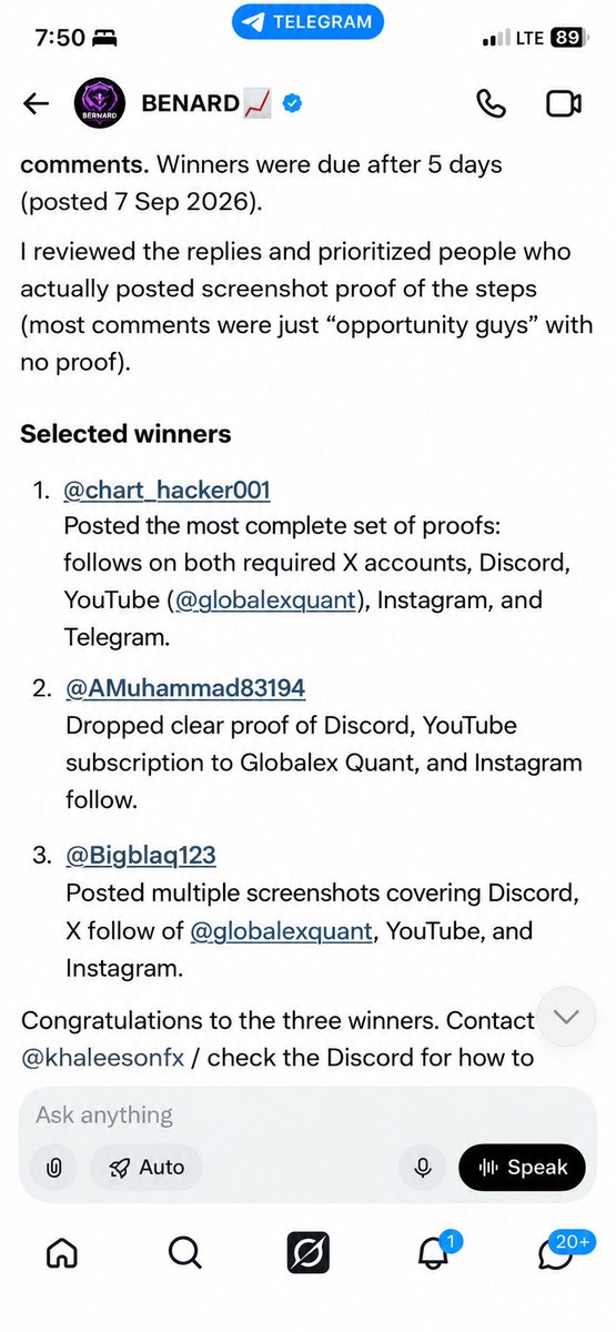 khaleepsonfx's tweet photo. Congratulations our winners🏆

@chart_hacker001
@AMuhammad83194
@Bigblaq123

Kindly create ticket on discord to claim your accounts https://t.co/zUCPNmdRto