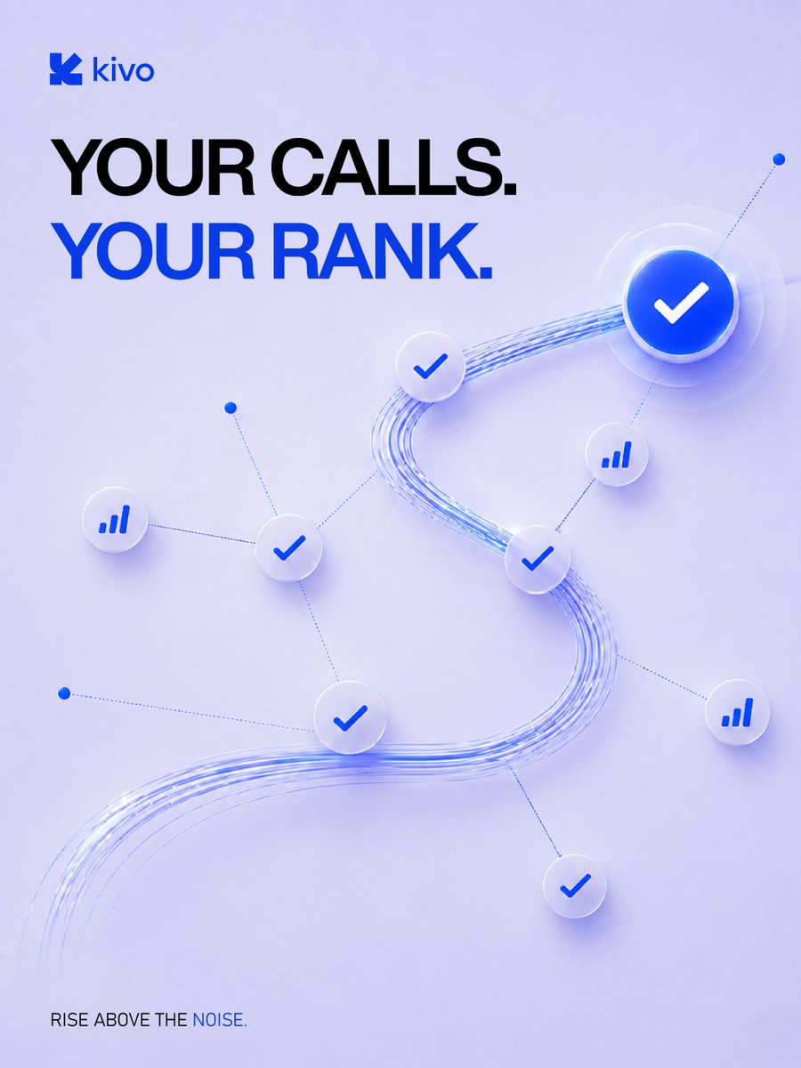 KivoPredict's tweet photo. Everyone has a take.
KIVO shows who can back it up.

Make predictions, build your record, and see how you rank against the community.

The leaderboard keeps score.
Climb it on KIVO.

#KIVO #PredictionMarket https://t.co/apAeJxcQzX