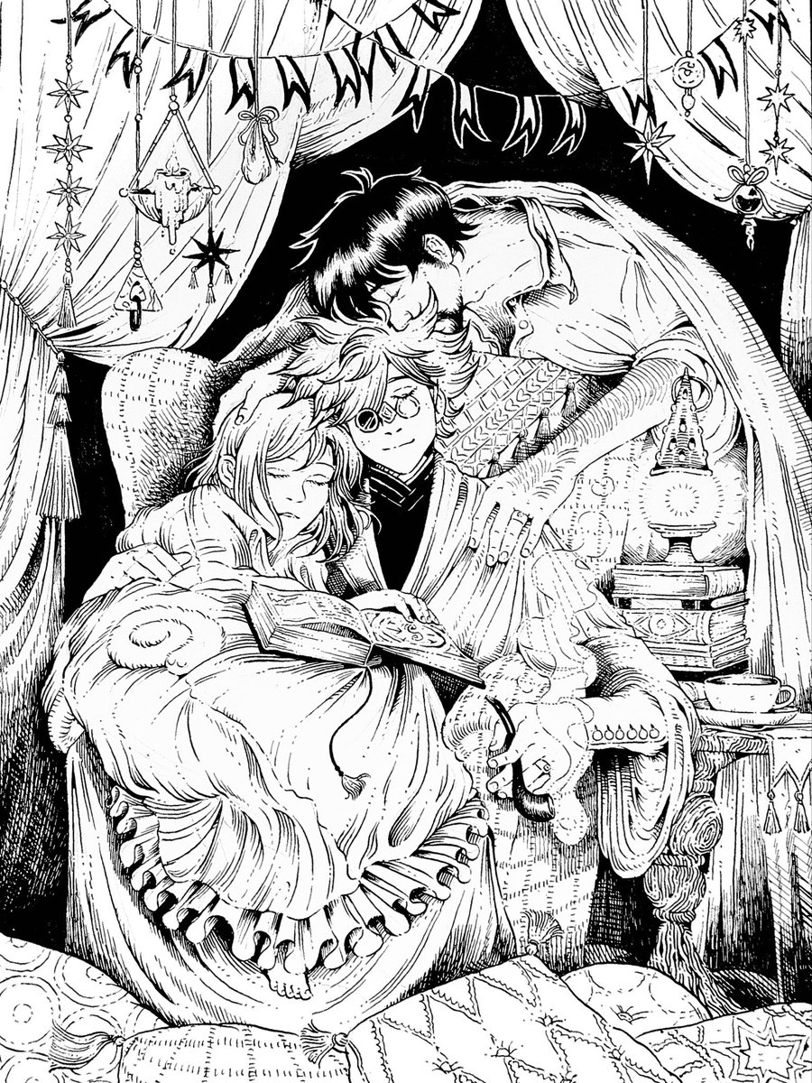 solknot's tweet photo. cozy night in 💤☕️📖

#orufrey #witchhataltier https://t.co/dotzzBViGD