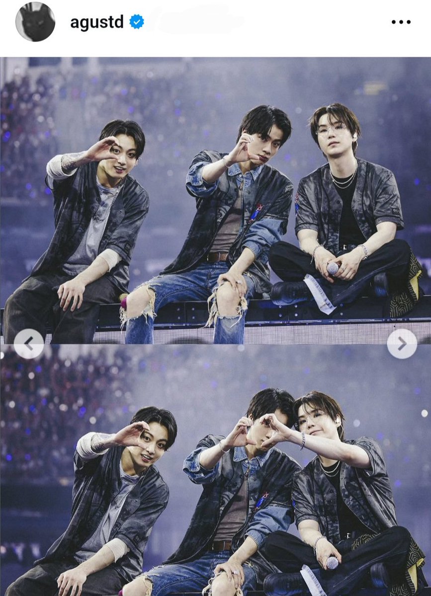 kookyun's tweet photo. Yoongi posted the 7 confetti moment and him making heart with Jinkook 😭😭 https://t.co/CR5RwVOSFc