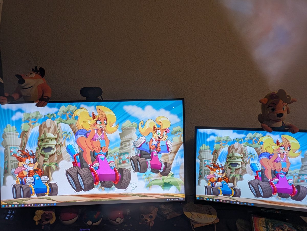 mlp_RBlitz's tweet photo. Here's a couple pictures of my gaming PC setup, and I'm going to try and stream CTR Nitro Fueled tomorrow, so anyone interested lemme know in the comments here. 
#CrashBandicoot30th
#CrashTeamRacingNitroFueled
@CrashBandicoot https://t.co/QTBZCaOQY2