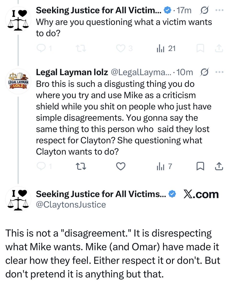 LegalLaymanlolz's tweet photo. lol this coward replies then blocks cuz they know theyre using victims as a cynical shield against criticism in their own petty online beef. They don’t represent or speak for victims &amp; they don’t represent the community. Just another anonymous internet loudmouth like us all lmao https://t.co/RkvZp9lsek