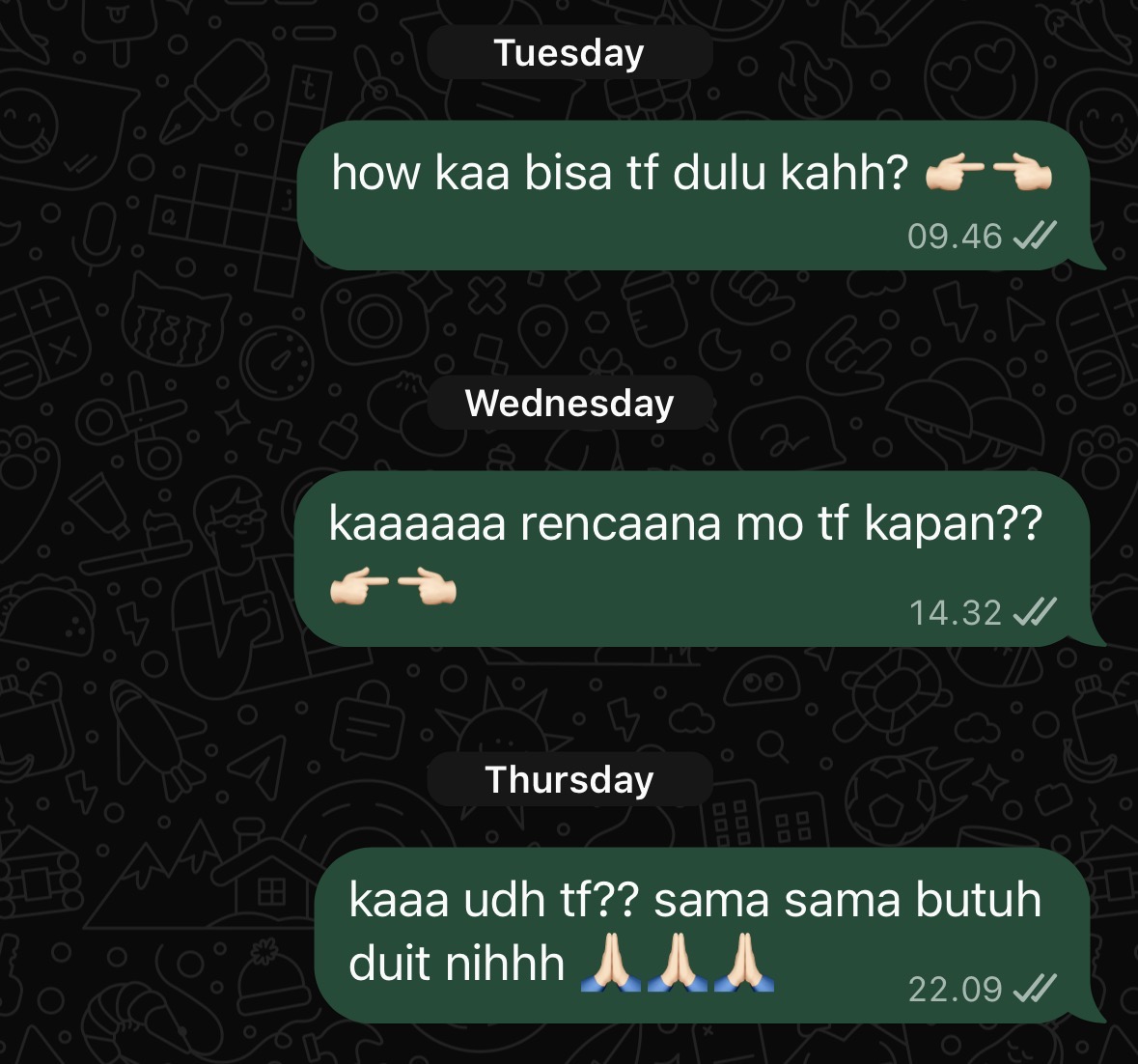 afternurse's tweet photo. guyssss emang di aku payment selalu di akhir karna biar sama-sama enjoy tp jangan langsung ngilang gitu aja yaa kalo udh hehe in this economy kita semua juga butuh duit 🫶🏻 https://t.co/652RjGL9kX