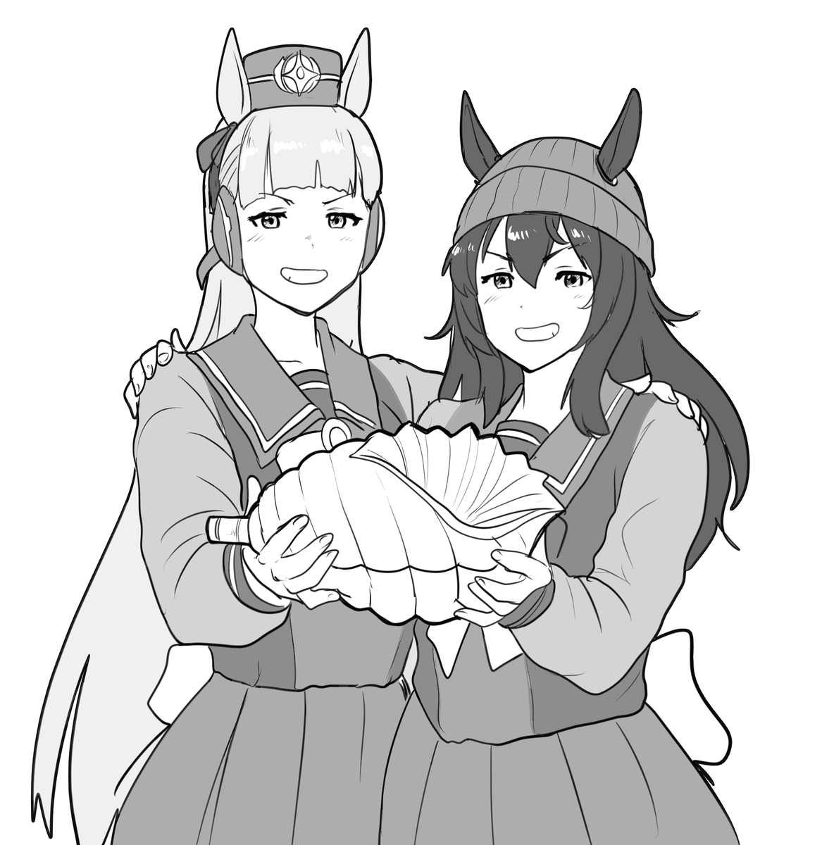 erkaz_yo's tweet photo. "pssst Mamechin, try this, it's gooooooood stuff"

#umamusume #umamusumeprettyderby
#ウマ娘 https://t.co/lwwdOTTwX5