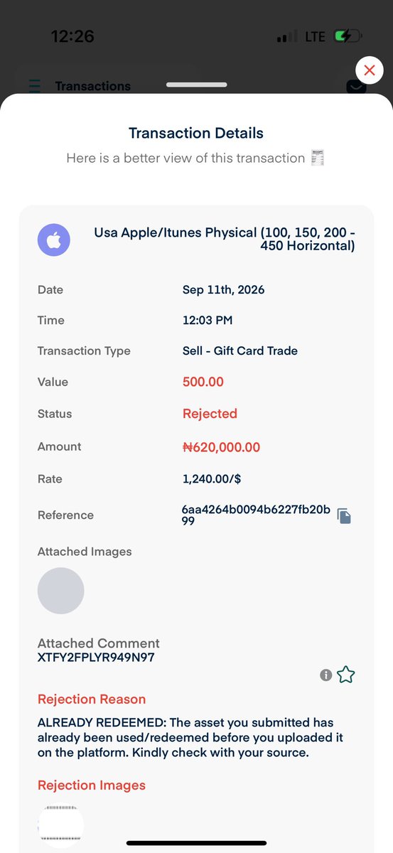 blackebony28's tweet photo. 🚨 SCAM ALERT — @Cardtonic

A user reports receiving two gift cards worth $100 and $500. The $500 card was submitted only on Cardtonic, but after review, the platform reportedly stated that it had already been used. A second submission received the same response.

We’re asking @Cardtonic to please investigate this matter, clarify what happened, and return the money if the card was incorrectly processed or flagged.

We hope this can be resolved transparently and fairly. Reach out to @LarryBtc12