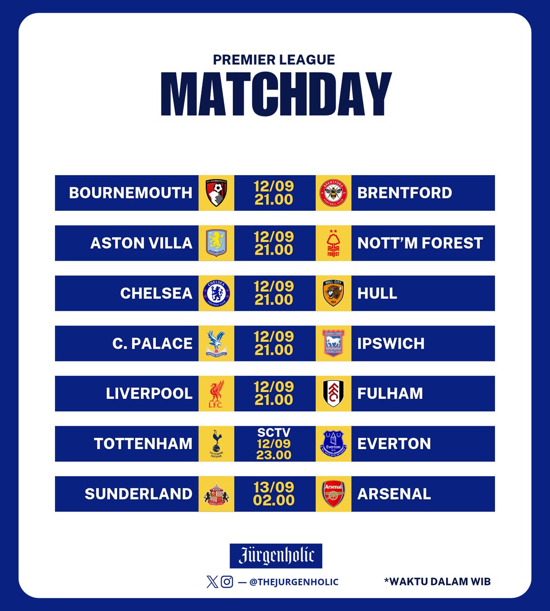 thejurgenholic's tweet photo. PREMIER LEAGUE KEMBALI!
#MenuBola malam ini 👨‍🍳

Prediksi rata kiri atau kanan? 🤔 https://t.co/AK4ugwKCfR