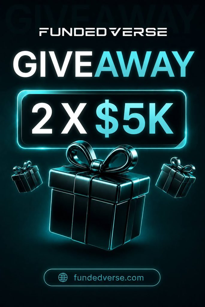 Mcourage_Tech's tweet photo. 🚨 GIVEAWAY ALERT! 🚨

I’m excited to announce that I’ll be hosting a 2 × 5k PROFIRM ACCOUNT GIVEAWAY, powered by @Fundedverse! 🔥

HOW TO PARTICIPATE 👇

✅ Follow @Fundedverse, @Fundedversenaij & @Mcourage_Tech
❤️ Like this post
👥 Tag 2 friends in the comments
🔔 Turn on notifications and also join my Telegram channel:https://t.co/6Y3ac73ofj

⚠️ You must complete ALL requirements to qualify.

Don’t miss this opportunity! 🔥
Winner to be announced in 5 days, They will claim account via discord.

Good luck to everyone participating! 🏆💯