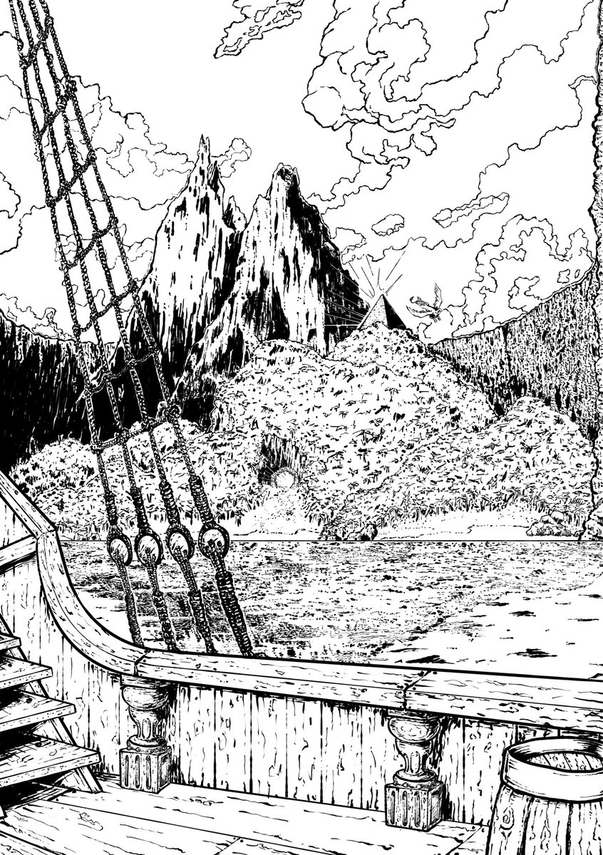 JeffWittyArt's tweet photo. I am doing a color cover for Short Rest Studios new Nimble 5e RPG adventure. Here is the black/white line art. 

#RPGArt #TabletopRPG #IndieRPG #ShortRestStudios #NimbleRPG #BlackAndWhiteArt #RPGCommunity https://t.co/DmBjzEGuyn