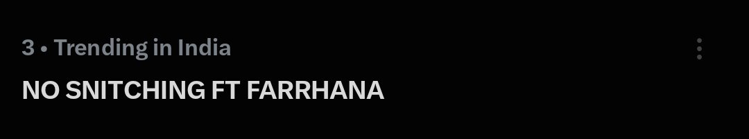 k_masoom7's tweet photo. TOP 3 ON X AND NOW THE DROP IS LOADING.

11 AM. YOUTUBE. FARRHANA TAKES OVER.

NO SNITCHING FT FARRHANA

#FarrhanaBhatt #FarrhanaRebellions https://t.co/oex7ZbY1U1