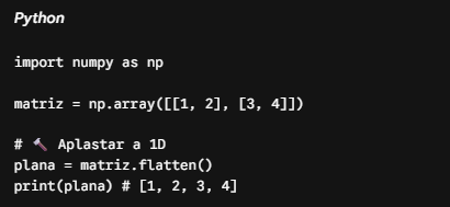 josecodetech's tweet photo. 🚀 DÍA 20/30: Transformando dimensiones complejas en listas simples.
Cuando pasas una imagen a una Red Neuronal, a veces la IA necesita recibir los píxeles en una sola línea plana. flatten() aplasta tus datos.
👇 ¿Conocías este truco?
#DeepLearning #CodeSnippets #Python3 #NumPy https://t.co/jqAhfU9XHL