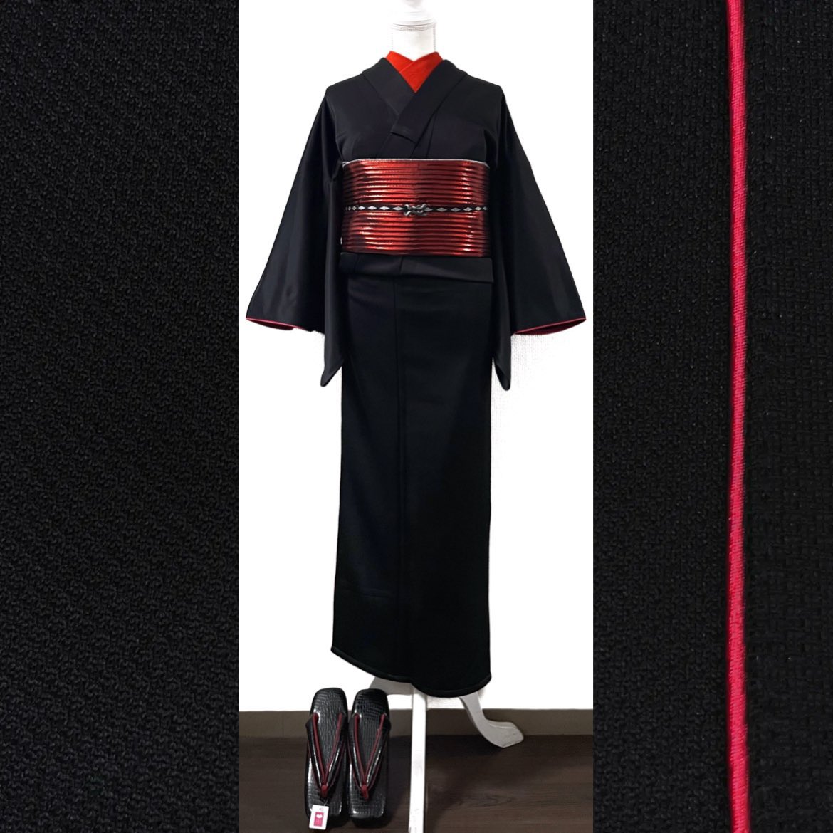 kisasage_do's tweet photo. 大変長らくお待たせ致しました‼️‼️
しばらく欠品しておりました、楸堂ジャージ着物  定番1番人気の
黒色×ルビーレッド(Mサイズ)がようやく出来上がってまいりました✨✨

実店舗、オンラインショップ共に在庫復活しております❗️
是非ご覧くださいませ💪 https://t.co/ljPZpdZart