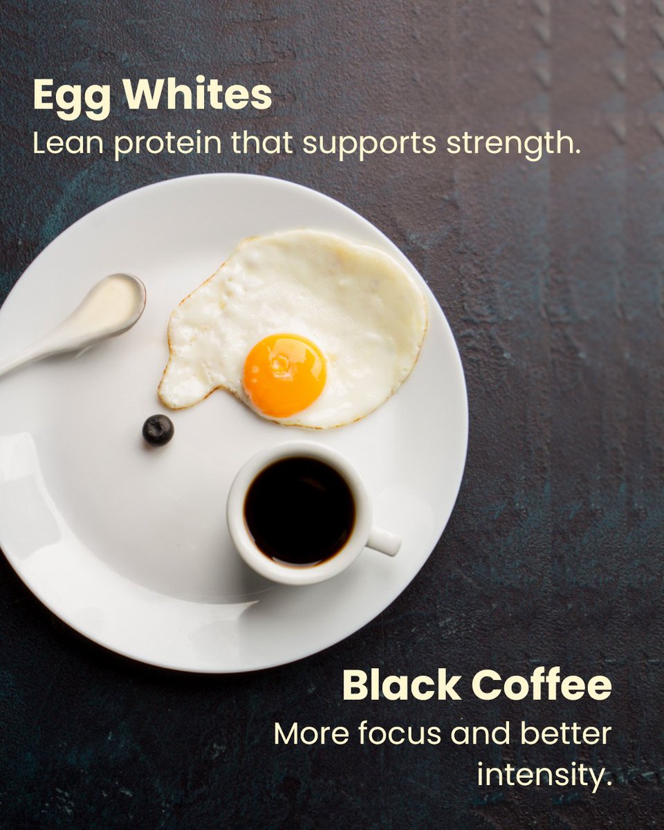 BetterAltUSA's tweet photo. What you eat before your workout matters more than you think. 👀💪 

Banana. Dates. Egg whites. Black coffee. Swipe to build the perfect pre-workout plate. 

#preworkout #betteralt #gymfuel #energy https://t.co/BaqsxaoCHE