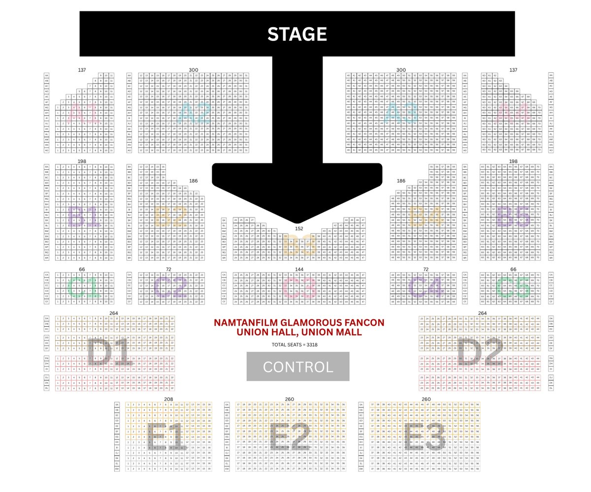 icrzp_'s tweet photo. ทำผังรวมแฟนคอนมาให้ค่า

TOTAL SEATS = 3318

#NamtanFilmFancon https://t.co/Ucf60bwFOt