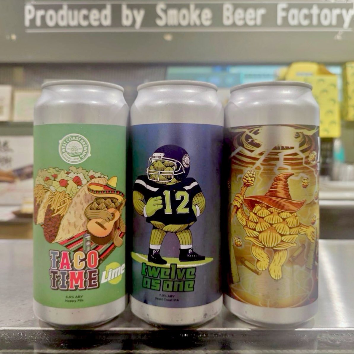 kunseiya_sbf's tweet photo. 【9月12日(土)】
🍻🆕缶ビール入荷情報🍻
静岡"WEST COAST BREWING"さんより、ヘイジーダブルIPA「Full Hop Alchemist X -2026-」、ウエストコーストIPA「Twelve As One」、タコス専用ホッピーピルス「Taco Time Lime」が入荷致しました✨️ https://t.co/oOwADfF5zR