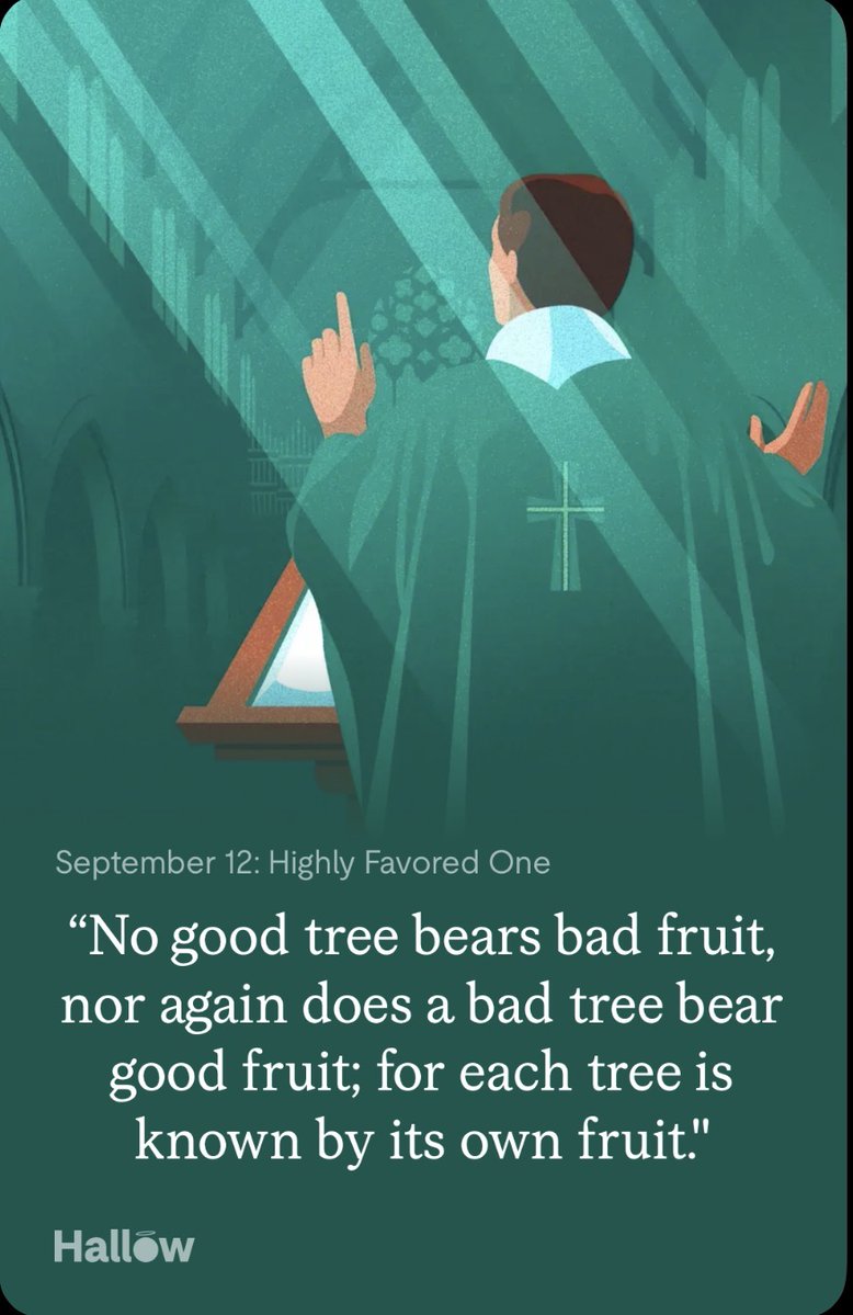 KC24046317's tweet photo. This is an audio reflection for today's gospel. You can use the link below if you'd like to listen and deepen your understanding of God's word. Thank you.

Check out the "September 12: Highly Favored One" session in Hallow: https://t.co/9Cc3datDAM https://t.co/mHDu44Fl3k