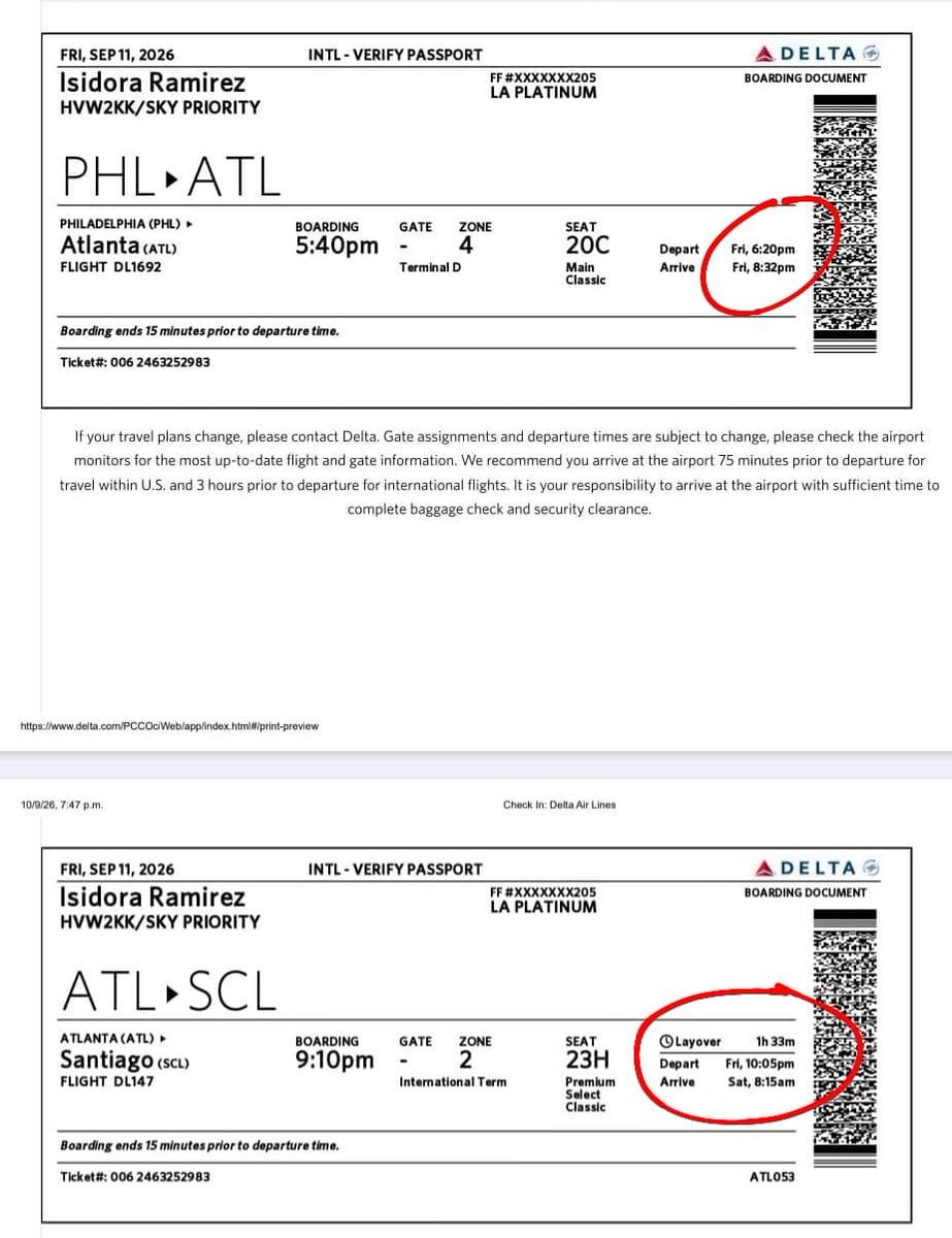 Flarkas's tweet photo. @Delta 3. Arribó en ATL a las 21:54 (terminal B), pero estuvimos en la loza más de 20 min esperando autorización para manga.
4. Corrimos al tren 🚄 y por las 🪜, el tren pasa cada 3 minutos y debíamos avanzar 3 estaciones (9min).
5. Llegamos a la puerta E11 a las 22:10
--continúa-- https://t.co/tcgZklehNk