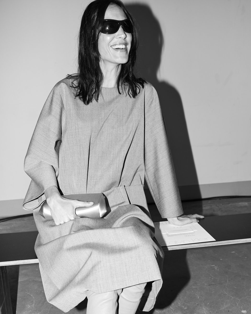 CalvinKlein's tweet photo. an inside look.
 
Iris Law, Lila Moss, Ling Ling Kwong, Katie Holmes, Jason Bard Yarmosky, Misty Copeland and Alexa Chung attend the Calvin Klein Collection Spring 2027 runway show in New York City. https://t.co/X7nTczGRdp
