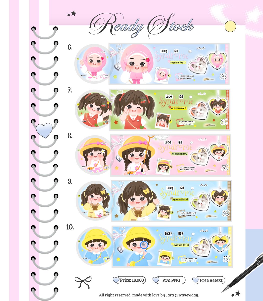 hanfornoah's tweet photo. help repost, thankchu! 💗

alooo, jara bawa 10 layout chibi ready stock yang bisa kamu jemput sekarang 🥣🍡

⭐ bundle wabis (30k)
⭐ bundle qr deco (23k)
⭐ bundle paket lengkap (38k)

18K only dan payment via QRIS, yuk dijemput anak anak lucunya 💘 #zonauang rs https://t.co/ujCrhoGR1E