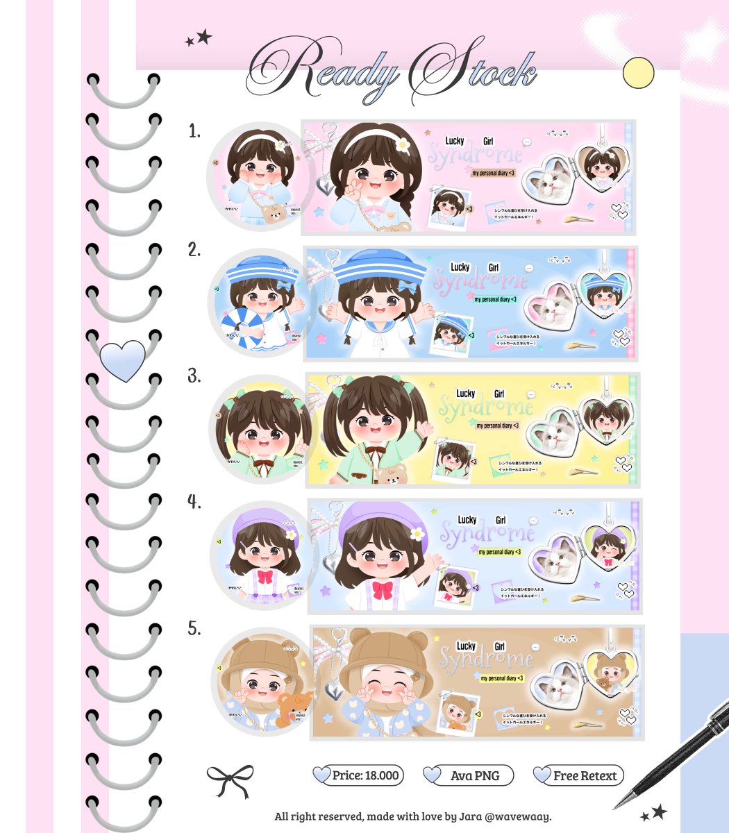 hanfornoah's tweet photo. help repost, thankchu! 💗

alooo, jara bawa 10 layout chibi ready stock yang bisa kamu jemput sekarang 🥣🍡

⭐ bundle wabis (30k)
⭐ bundle qr deco (23k)
⭐ bundle paket lengkap (38k)

18K only dan payment via QRIS, yuk dijemput anak anak lucunya 💘 #zonauang rs https://t.co/ujCrhoGR1E