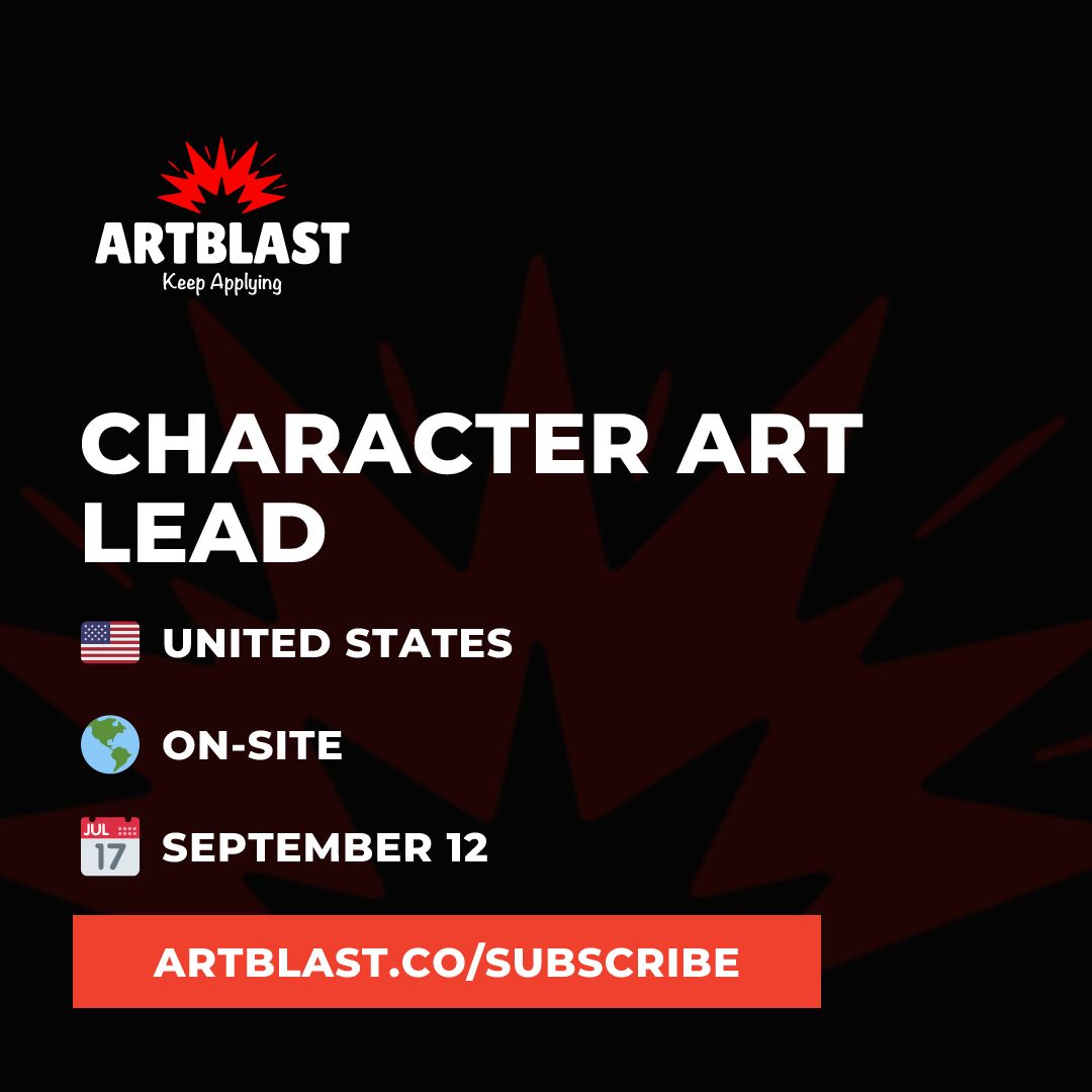 artblastjobs's tweet photo. 🚨 On-site Character Art Lead 🚨
🇺🇸 United States
🔒 Apply in today's email → https://t.co/qmvQSgRVTD

#art #artjobs #gamejobs #artblast #3d #2d #3dart #hiringnow #digitalart #animation #Artists #gamedev https://t.co/oU29lr5Al7